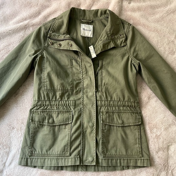 NWT Madewell Passage Utility Jacket Olive Green Size S - Picture 13 of 14